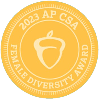  College Board 2023 AP CSP Female Diversity Award